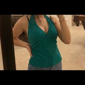 Cute blue halter top!